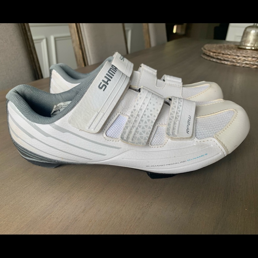 Shimano Women’s White Cycling Shoes Peloton